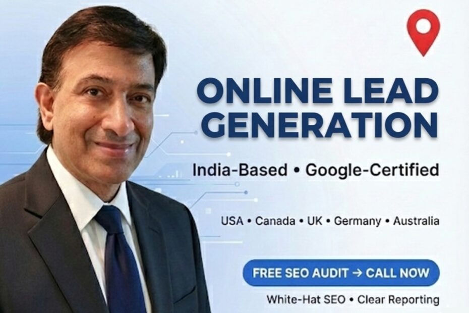 Online lead generation India banner by Ganpati Zone (Gurugram) — Google-Certified lead generation & marketing consultant